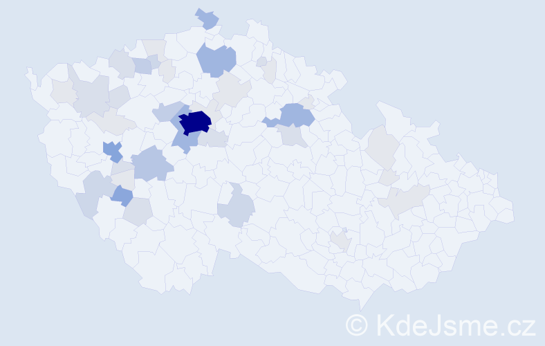 Příjmení: 'Voska', počet výskytů 141 v celé ČR