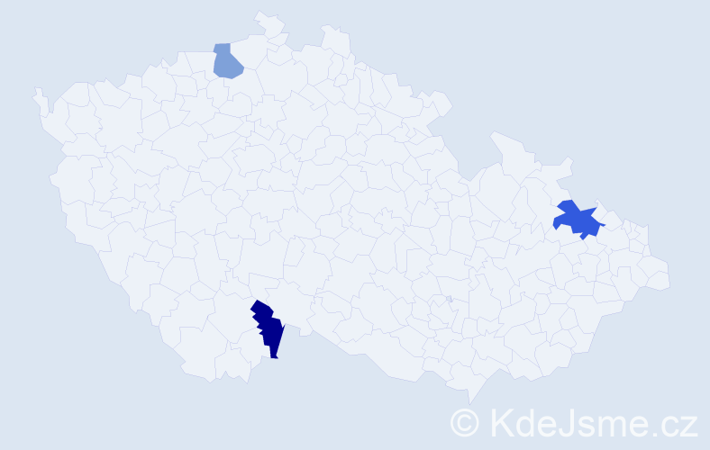 Příjmení: 'Bosco', počet výskytů 4 v celé ČR