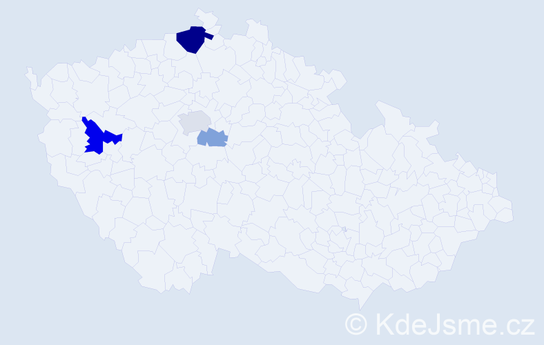 Příjmení: 'Kumpf', počet výskytů 11 v celé ČR