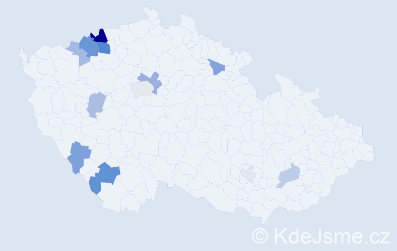 Příjmení: 'Kundert', počet výskytů 27 v celé ČR