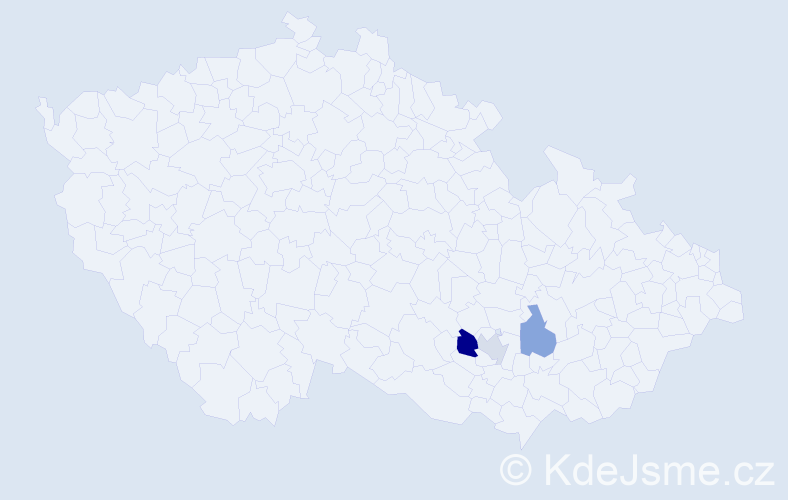 Příjmení: 'Blatan', počet výskytů 4 v celé ČR