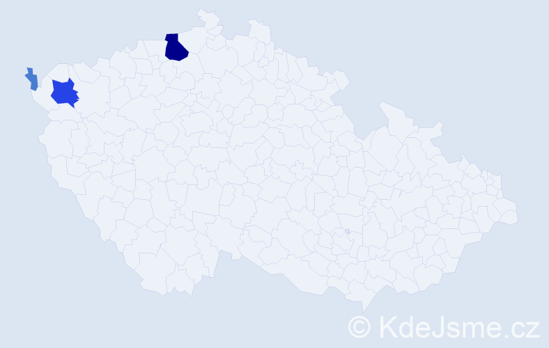 Příjmení: 'Szálková', počet výskytů 16 v celé ČR
