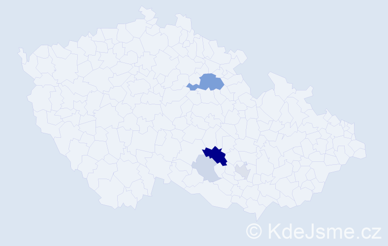 Příjmení: 'Rolín', počet výskytů 16 v celé ČR