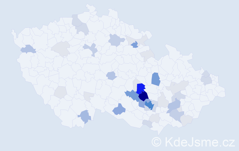 Příjmení: 'Šibor', počet výskytů 172 v celé ČR