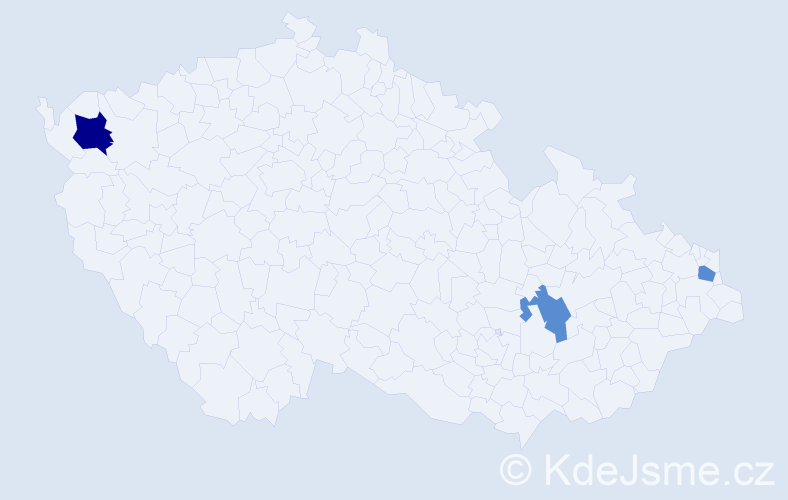 Příjmení: 'Demirov', počet výskytů 4 v celé ČR