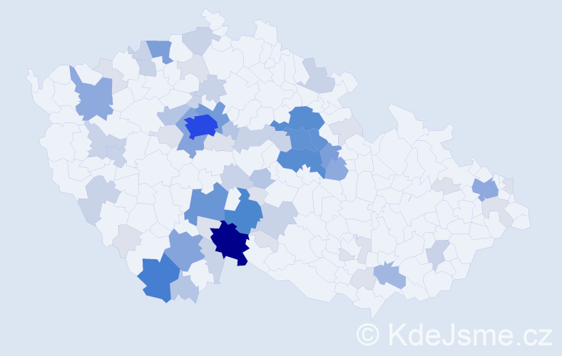 Příjmení: 'Vaňásek', počet výskytů 226 v celé ČR