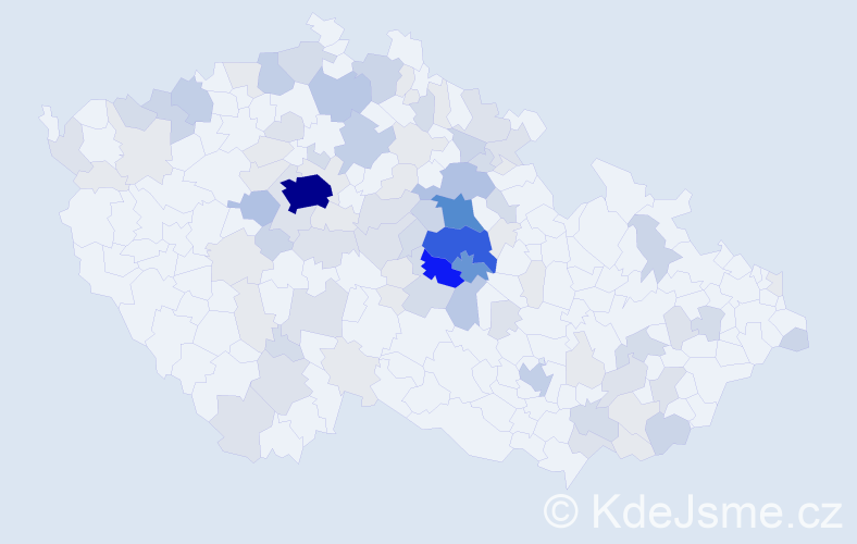 Příjmení: 'Joska', počet výskytů 341 v celé ČR
