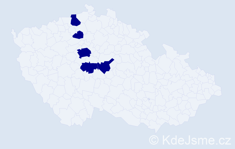 Příjmení: 'Kokyrch', počet výskytů 5 v celé ČR