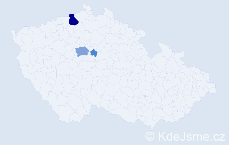 Příjmení: 'Kolankiewiczová', počet výskytů 14 v celé ČR