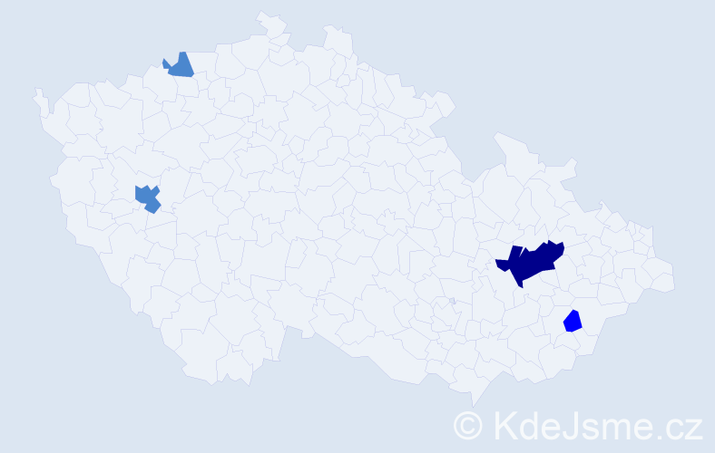 Příjmení: 'Popovec', počet výskytů 7 v celé ČR