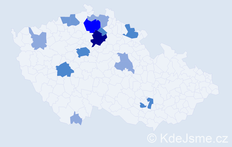 Příjmení: 'Badalec', počet výskytů 35 v celé ČR