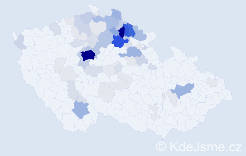 Příjmení: 'Kobrlová', počet výskytů 313 v celé ČR