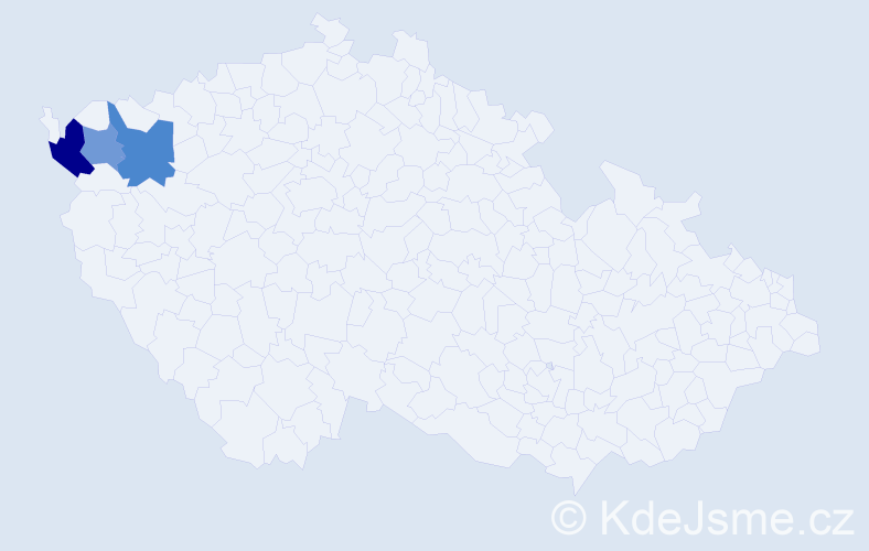 Příjmení: 'Molodovcová', počet výskytů 11 v celé ČR