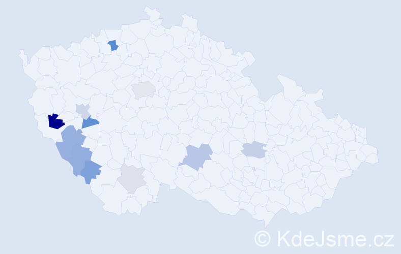 Příjmení: 'Kolros', počet výskytů 20 v celé ČR