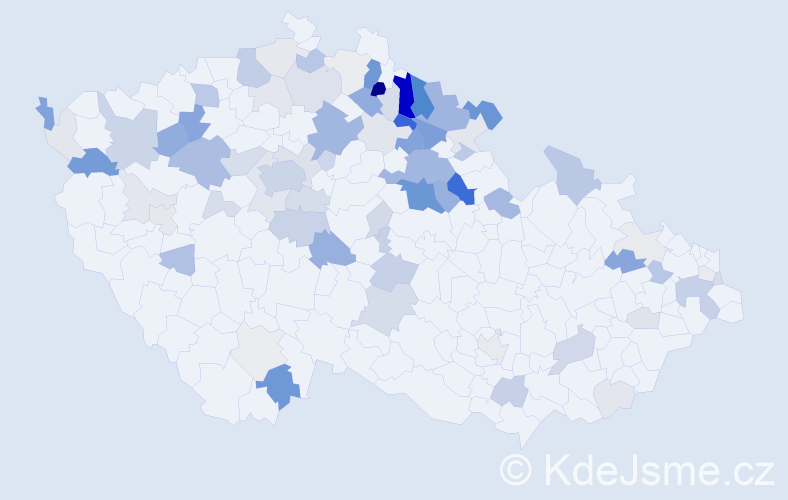 Příjmení: 'Vrbata', počet výskytů 264 v celé ČR