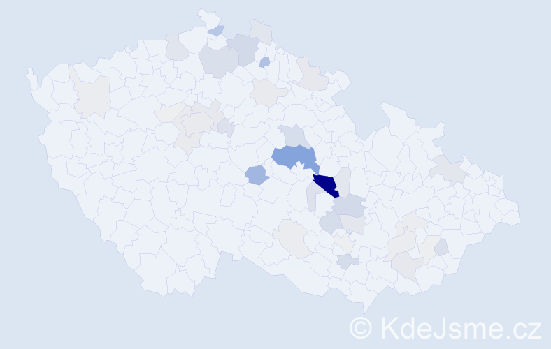 Příjmení: 'Brokl', počet výskytů 126 v celé ČR