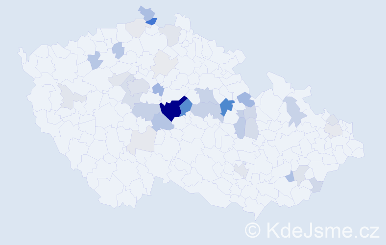 Příjmení: 'Dastych', počet výskytů 132 v celé ČR