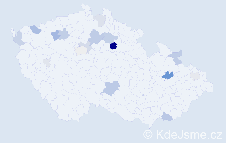 Příjmení: 'Arvay', počet výskytů 22 v celé ČR