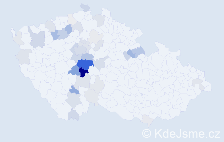 Příjmení: 'Baťha', počet výskytů 128 v celé ČR