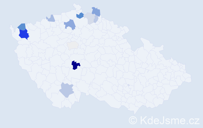 Příjmení: 'Runge', počet výskytů 22 v celé ČR