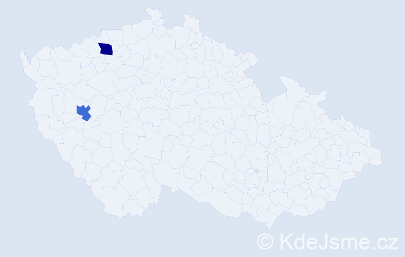 Příjmení: 'Kohlross', počet výskytů 2 v celé ČR