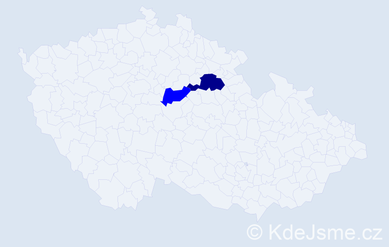 Příjmení: 'Matysovová', počet výskytů 3 v celé ČR