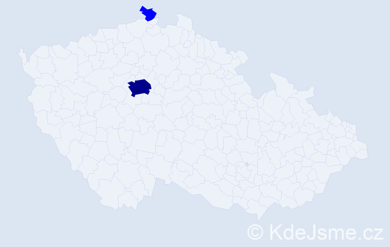 Příjmení: 'Lichanec', počet výskytů 5 v celé ČR