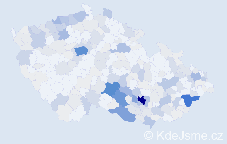 Příjmení: 'Filová', počet výskytů 990 v celé ČR