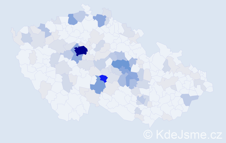 Příjmení: 'Krčilová', počet výskytů 328 v celé ČR