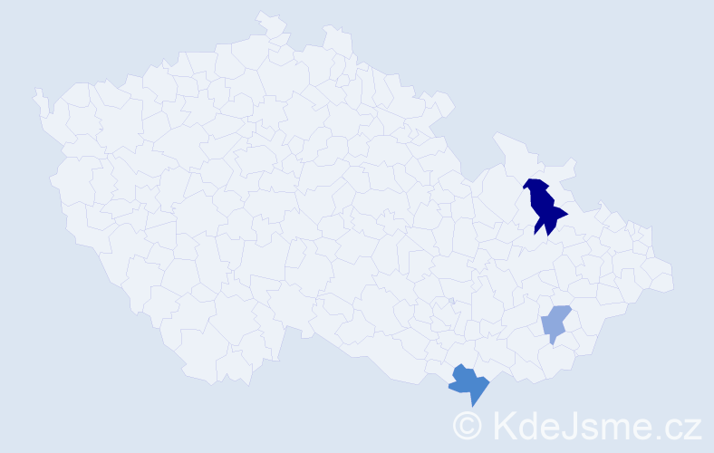 Příjmení: 'Zipper', počet výskytů 8 v celé ČR