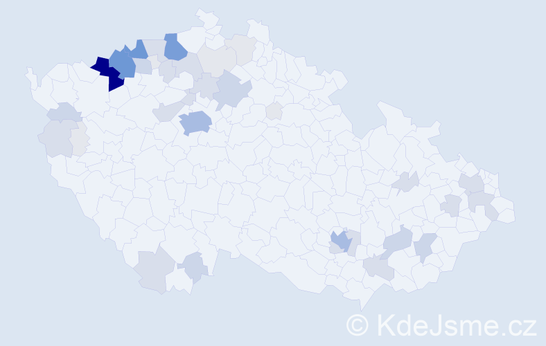 Příjmení: 'Tirpáková', počet výskytů 144 v celé ČR