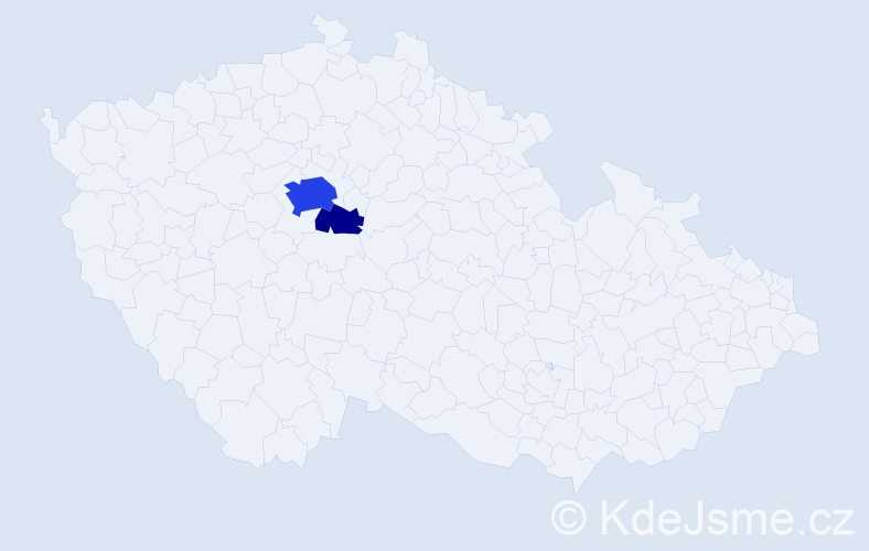 Příjmení: 'Tandara', počet výskytů 9 v celé ČR