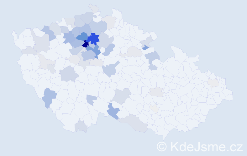 Příjmení: 'Plicková', počet výskytů 280 v celé ČR