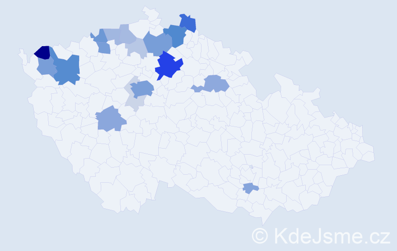 Příjmení: 'Durdis', počet výskytů 74 v celé ČR