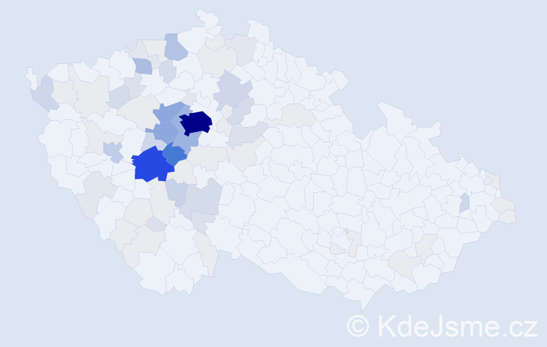 Příjmení: 'Peták', počet výskytů 313 v celé ČR