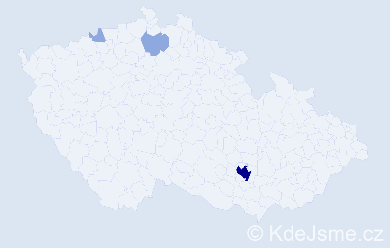 Příjmení: 'Lotocká', počet výskytů 8 v celé ČR
