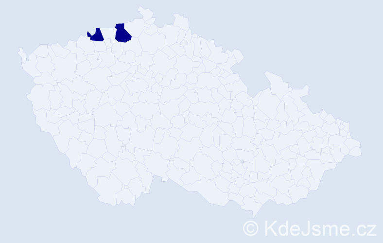 Příjmení: '"Do Trieu"', počet výskytů 2 v celé ČR