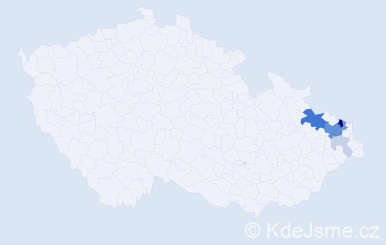 Příjmení: 'Agelová', počet výskytů 24 v celé ČR