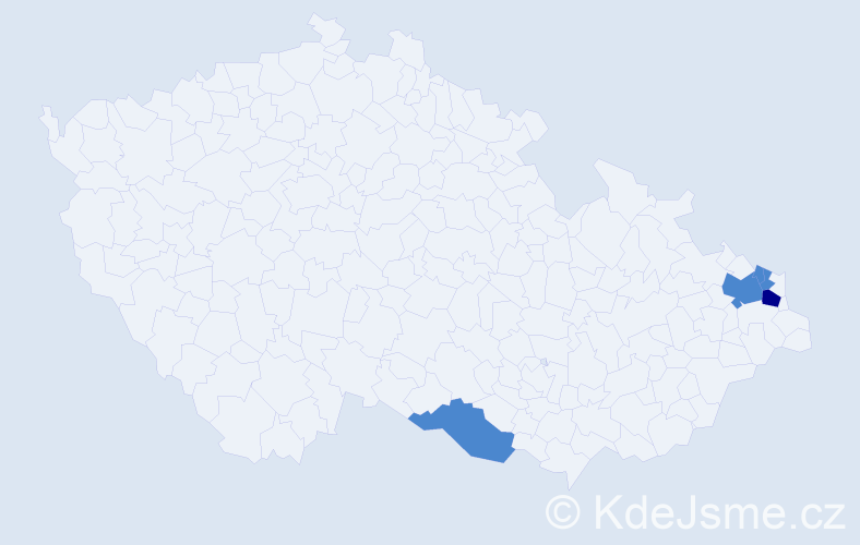 Příjmení: 'Ferdián', počet výskytů 12 v celé ČR