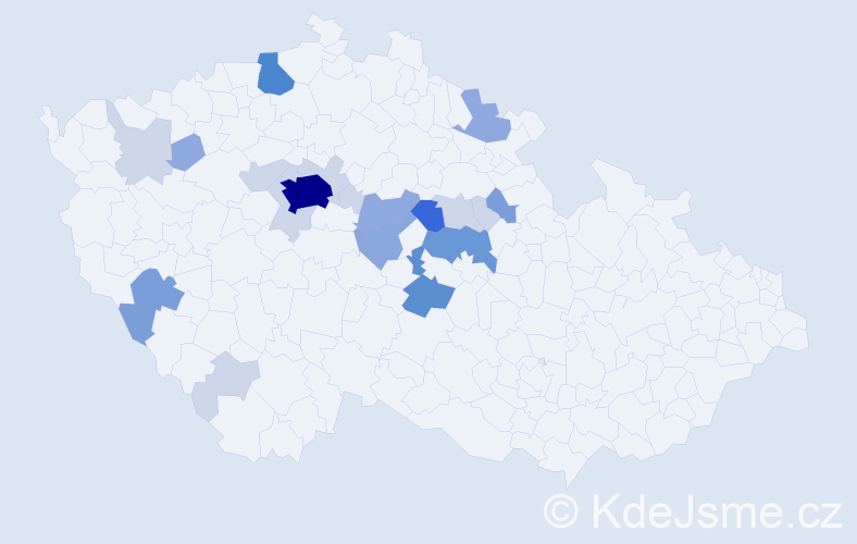 Příjmení: 'Bulánek', počet výskytů 65 v celé ČR