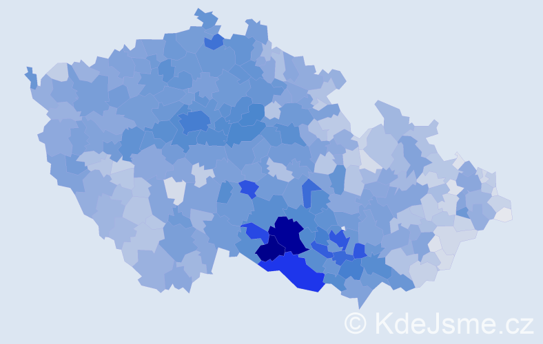 Příjmení: 'Svobodová', počet výskytů 26227 v celé ČR