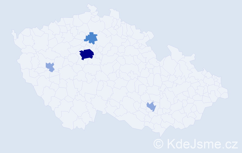 Příjmení: 'Yarosh', počet výskytů 11 v celé ČR
