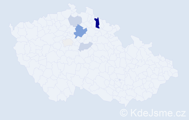 Příjmení: 'Correia', počet výskytů 11 v celé ČR