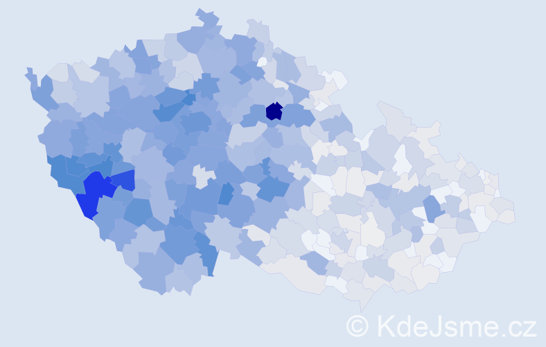 Příjmení: 'Kohoutová', počet výskytů 3841 v celé ČR