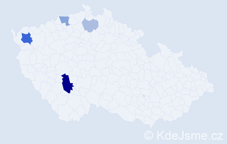 Příjmení: 'Banciová', počet výskytů 12 v celé ČR