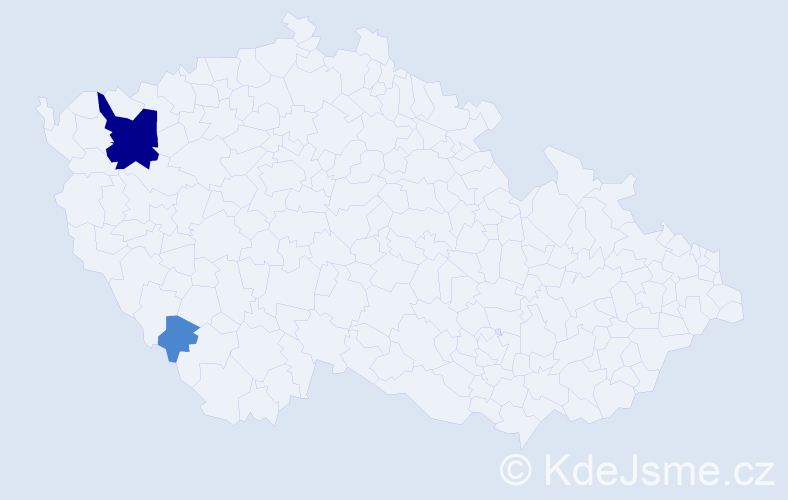 Příjmení: 'Levanská', počet výskytů 10 v celé ČR