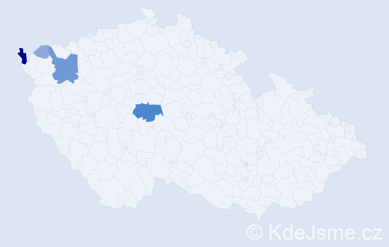Příjmení: 'Dubitzká', počet výskytů 12 v celé ČR