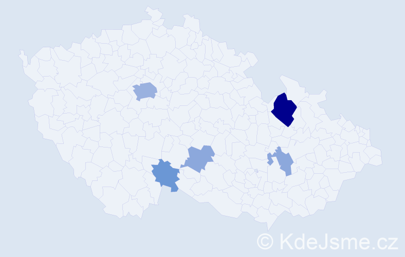 Příjmení: 'Breilová', počet výskytů 14 v celé ČR