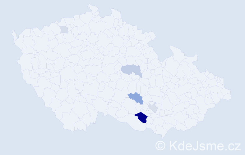 Příjmení: 'Drabant', počet výskytů 14 v celé ČR