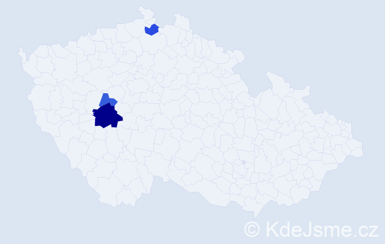 Příjmení: 'Gaľo', počet výskytů 6 v celé ČR